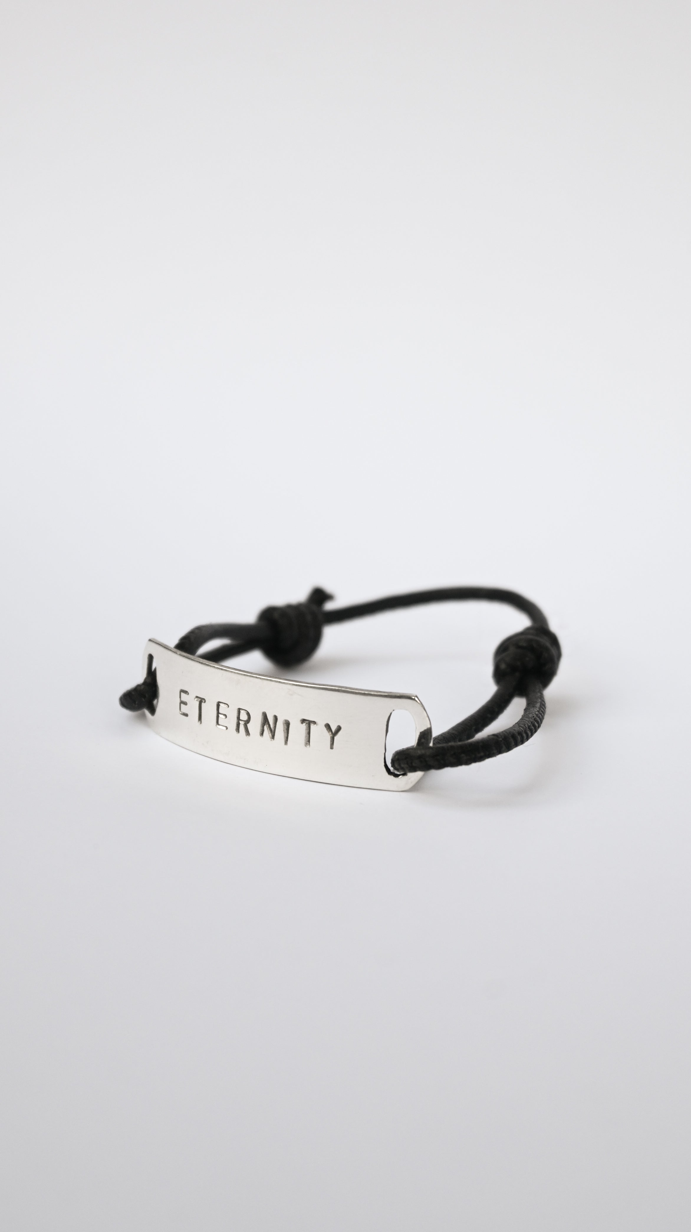 Pulsera Cuero Eternity Silver