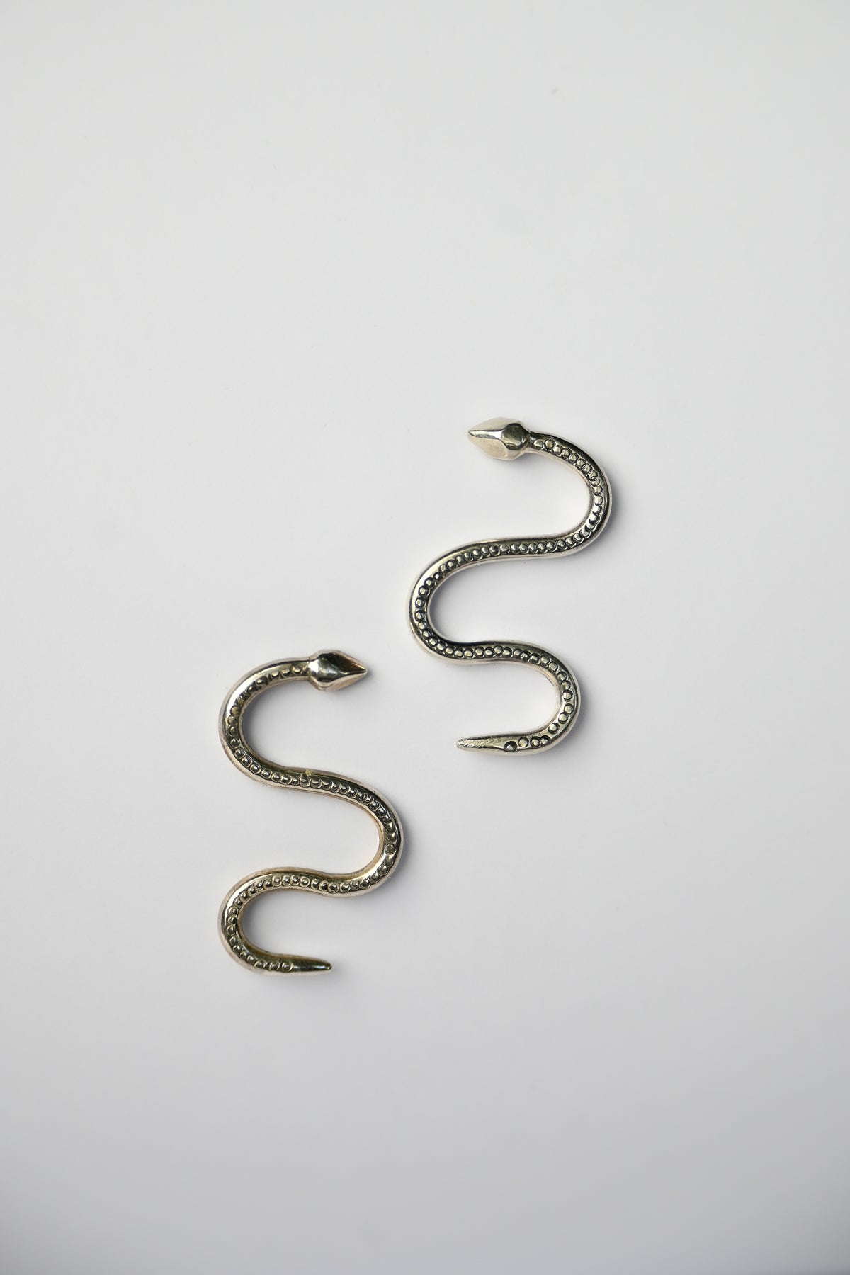 Aros Culebra Textura S Plata