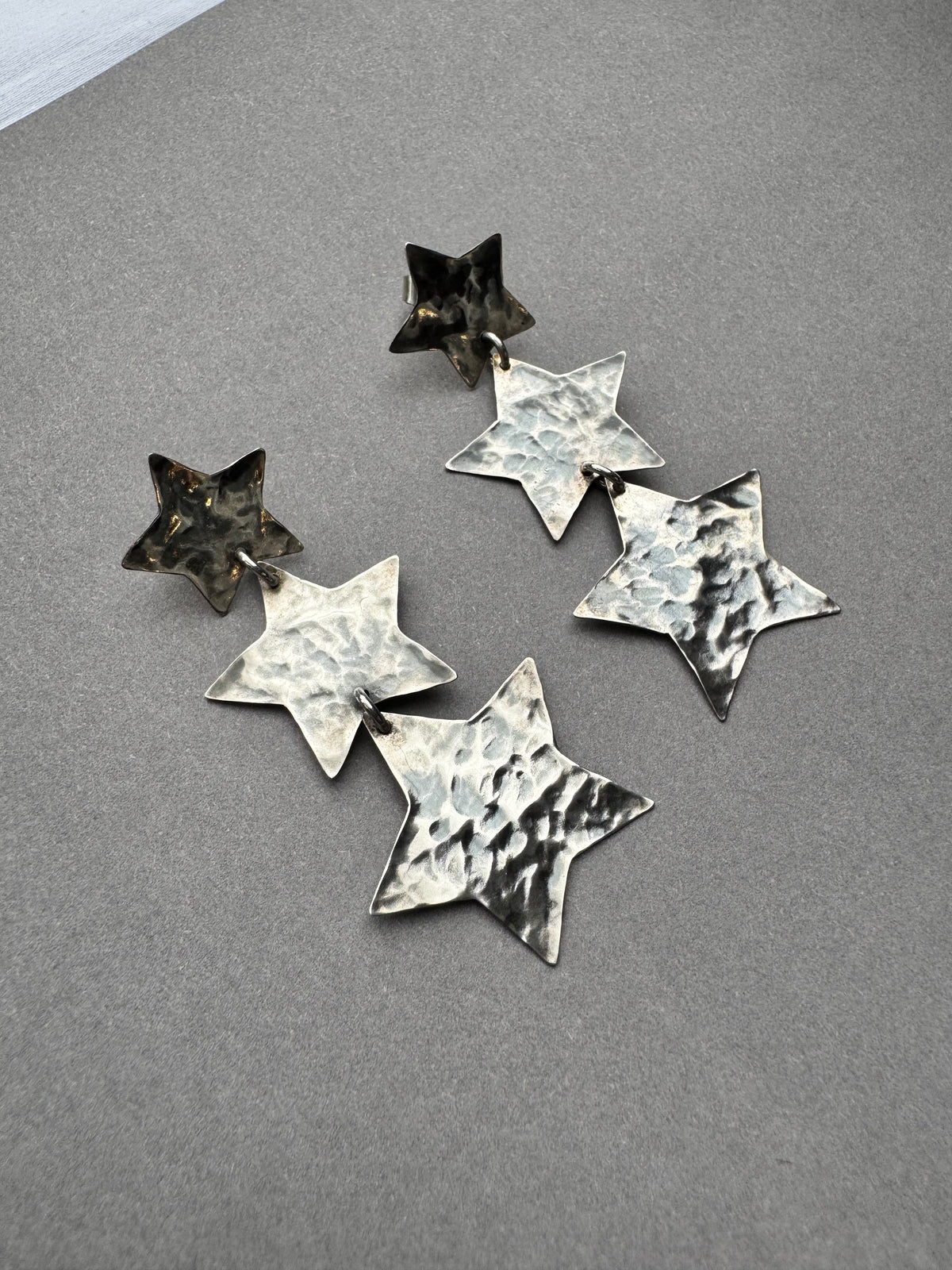Aros Tres Estrellas Plata