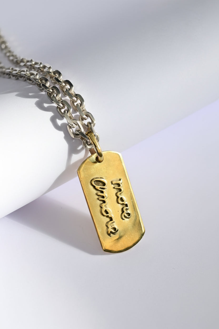 Placa More Amore Bronce