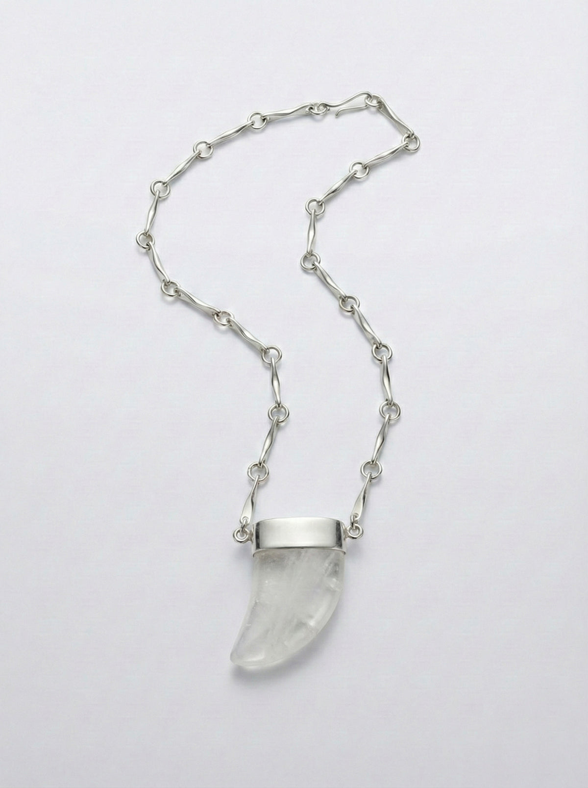 Collar Punta Cuarzo Plata