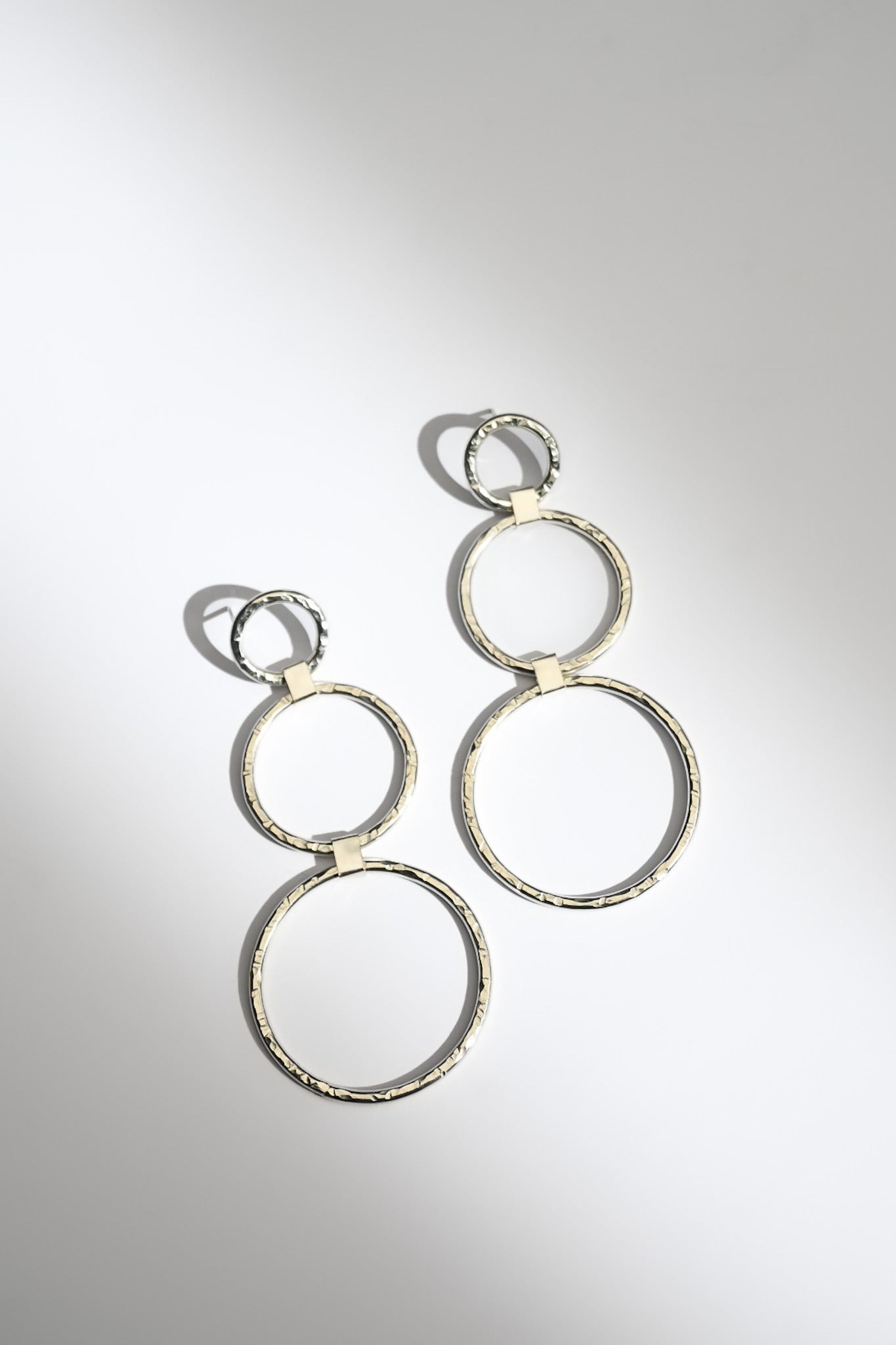 Aros Círculo Triple Silver M