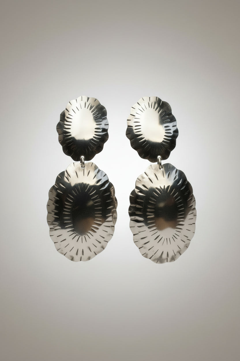 Aros Medallones Plata