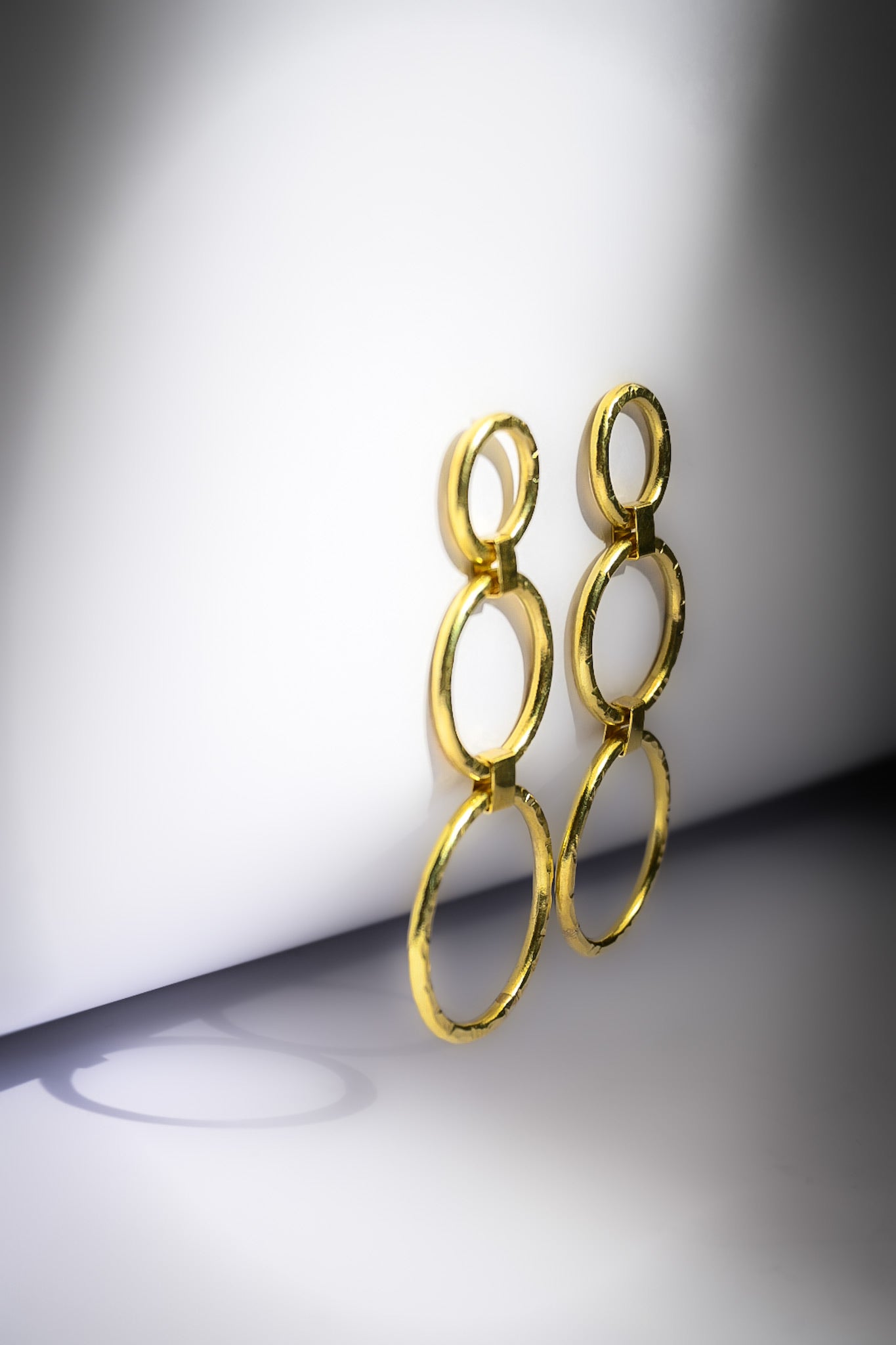 Aros Círculo Triple Bronce L