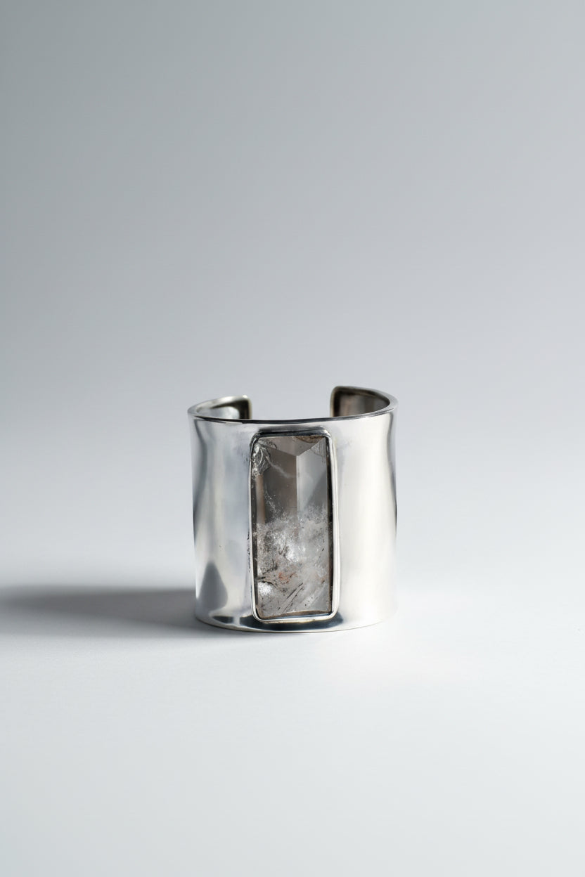 Esclava Lisa XL Plata Cuarzo