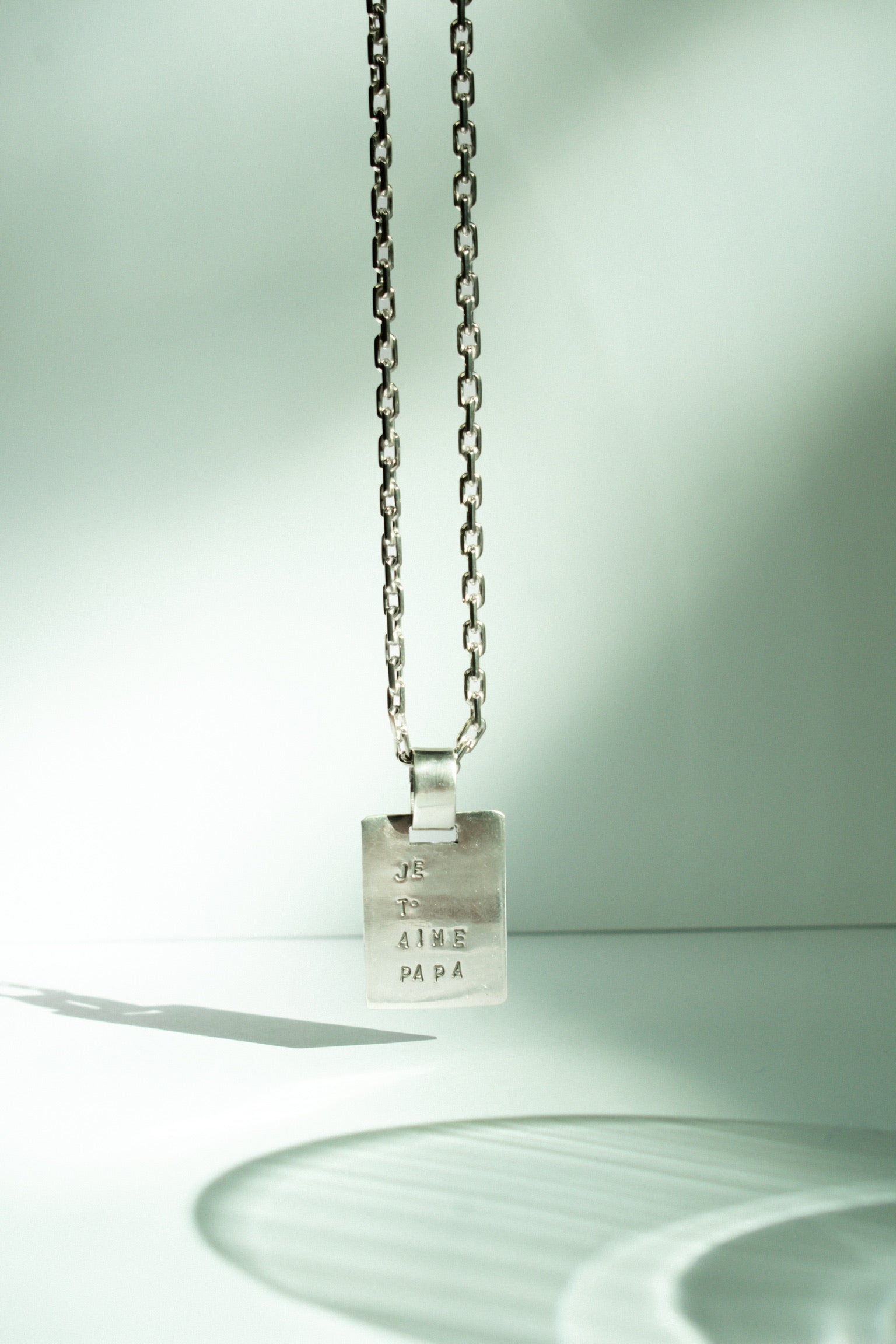 Placa Je T’aime PAPA S Silver