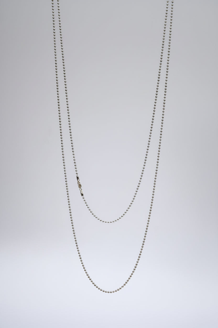 Cadena Bolita Plata 2mm