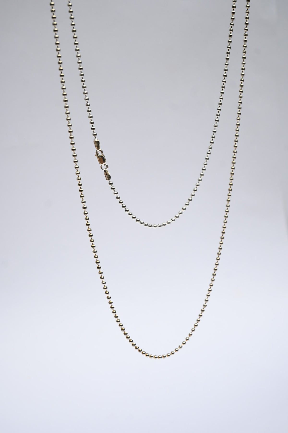 Cadena Bolita Plata 2mm
