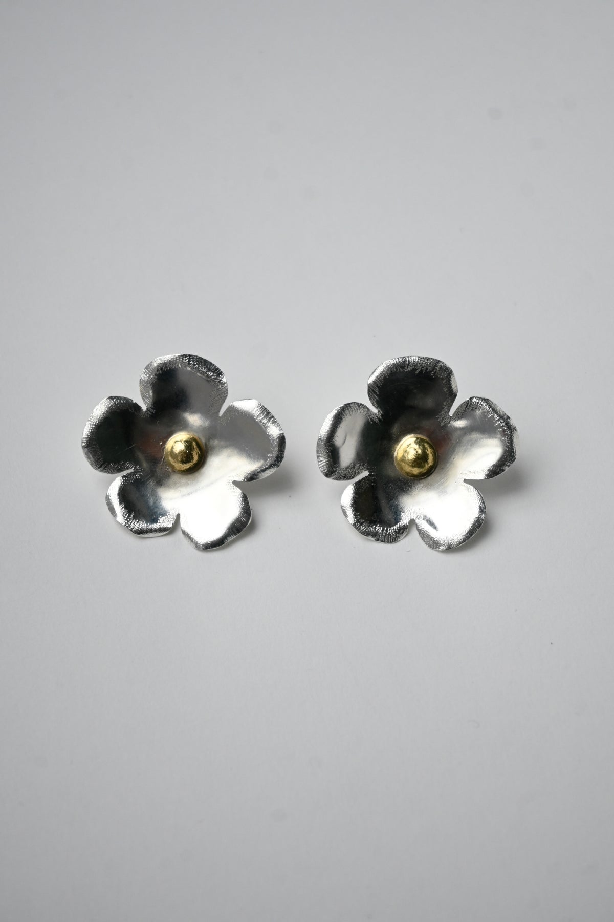 Aros Amapola Simple Plata