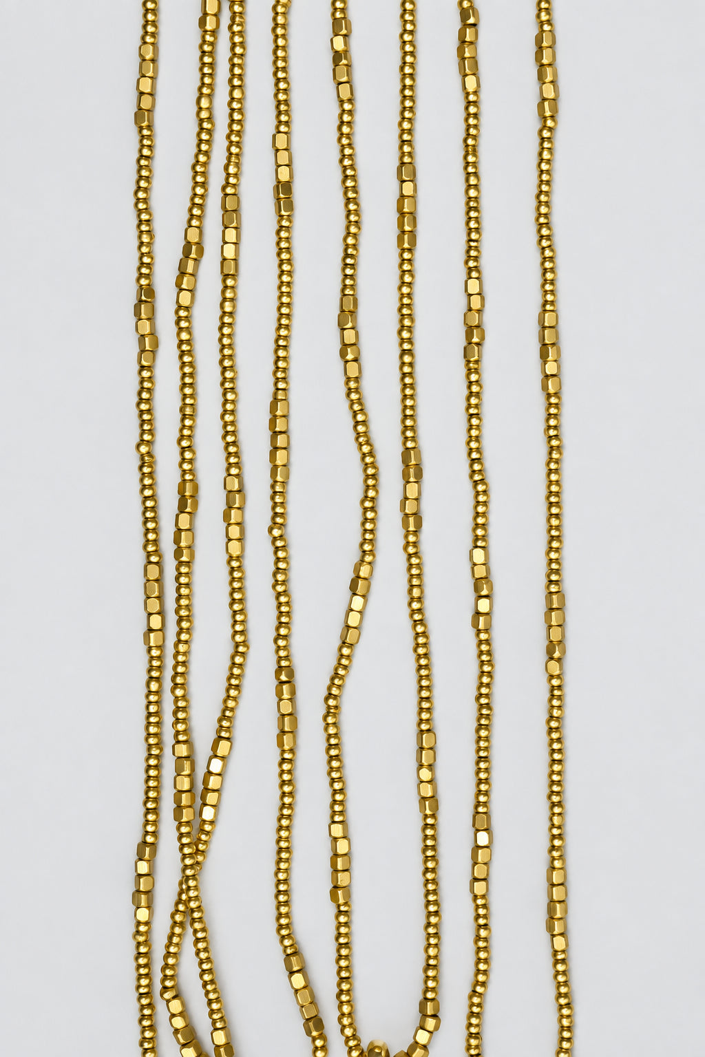 Cadena Mostacilla Bronce