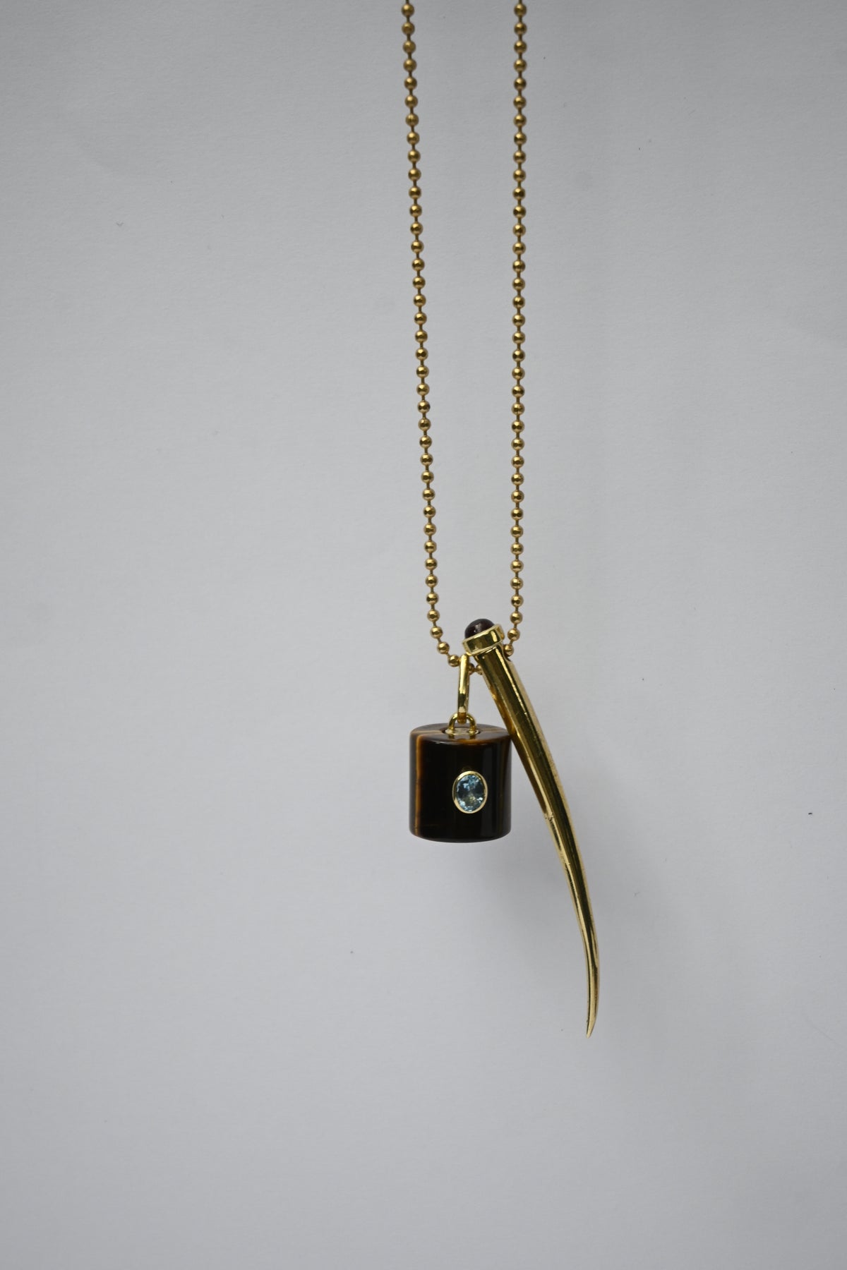 Collar Cacho Bronce Granate