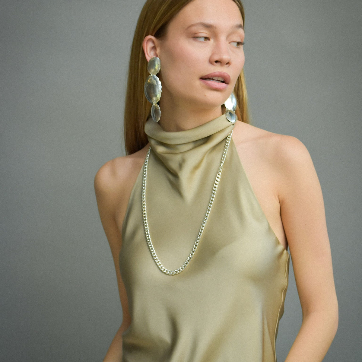 Aros Medallones Triple Plata