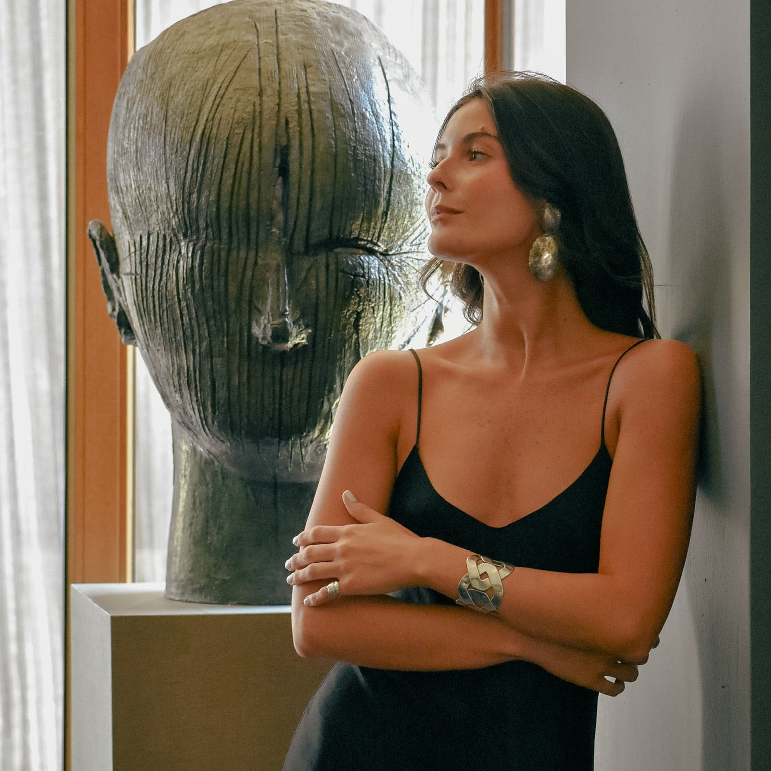 Aros Medallones Silver