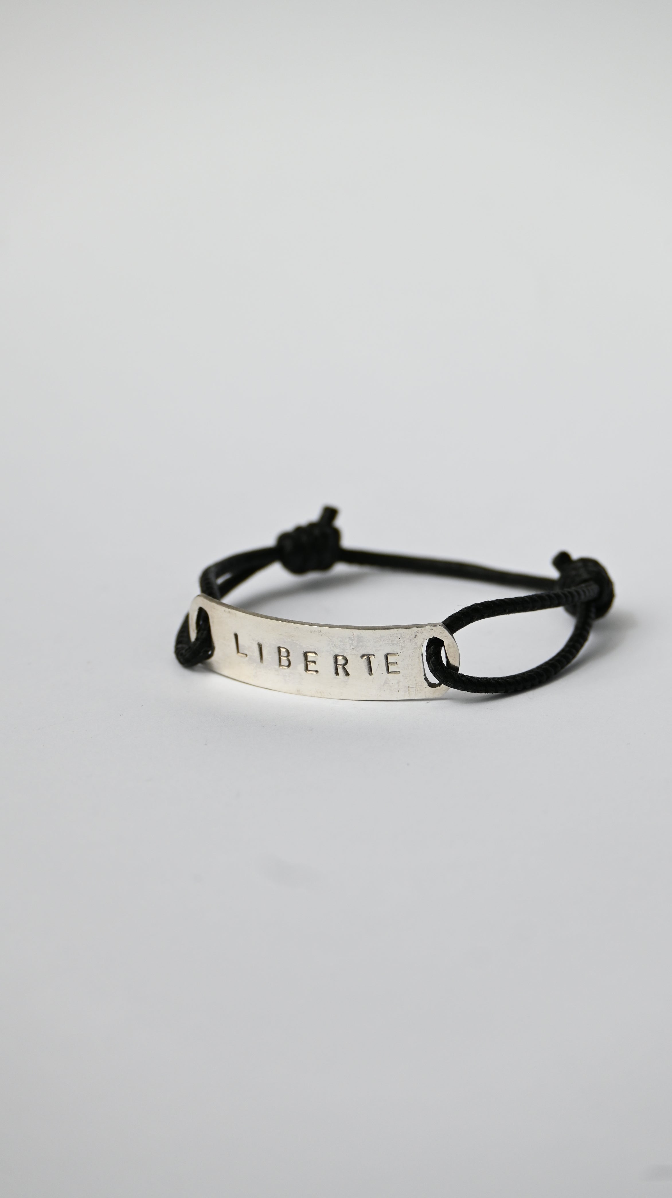 Pulsera Cuero Liberte Silver