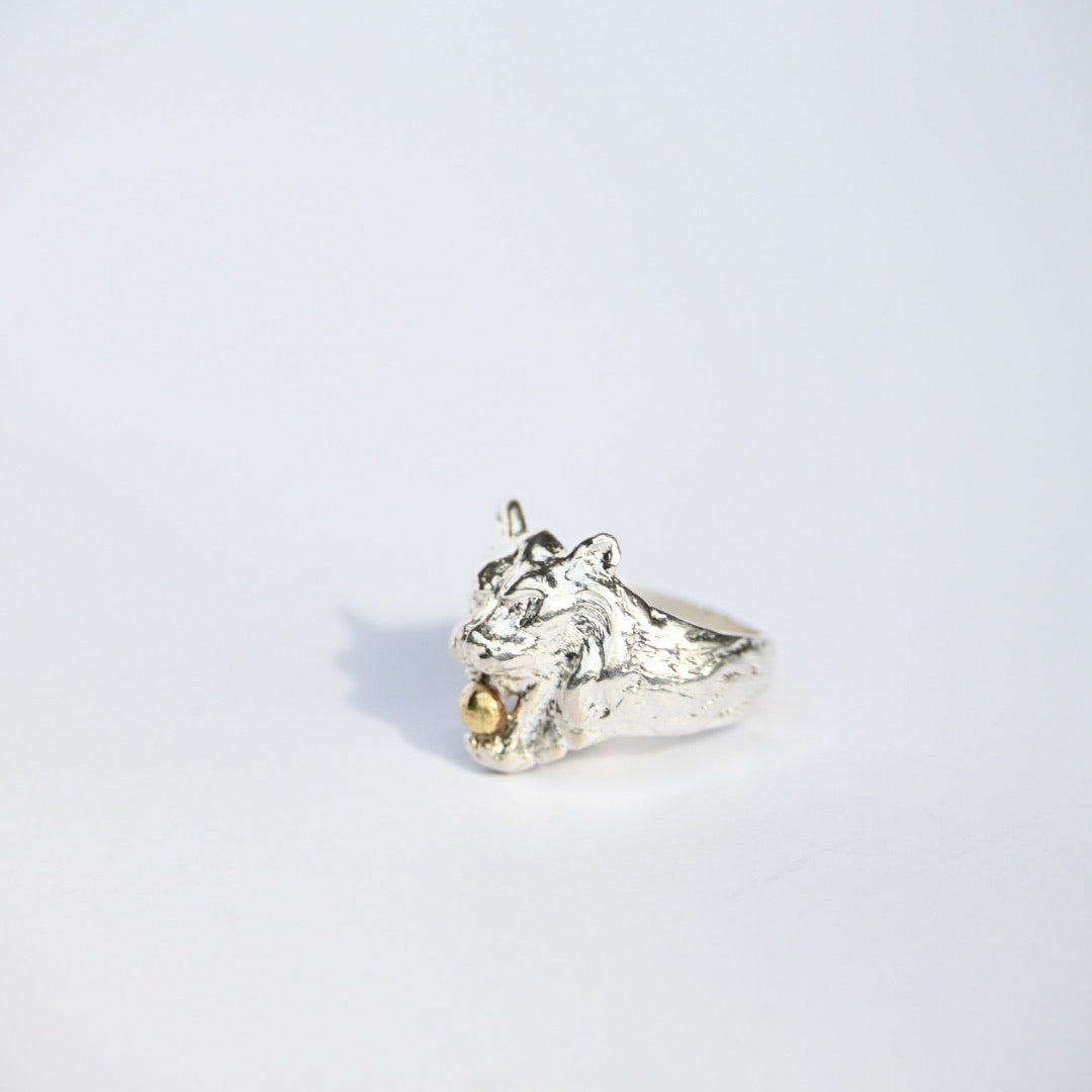 Anillo León S Silver