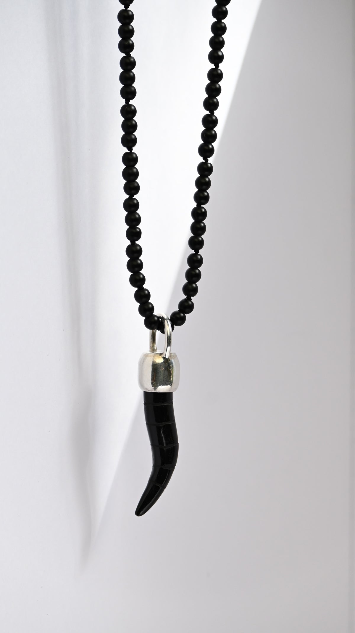 Colgante Cacho Ónix Valier Plata