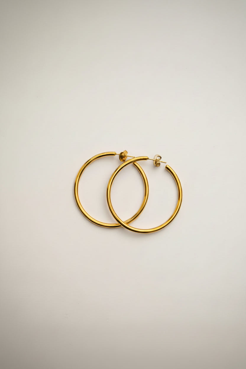 Aros Argollas M Enchape Oro