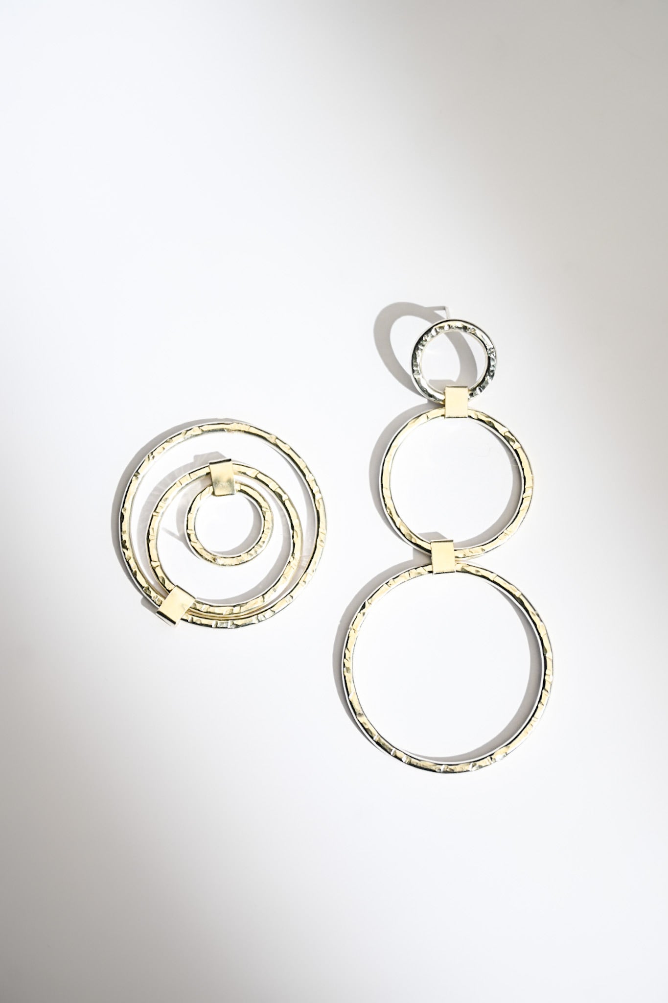 Aros Círculo Triple Silver M