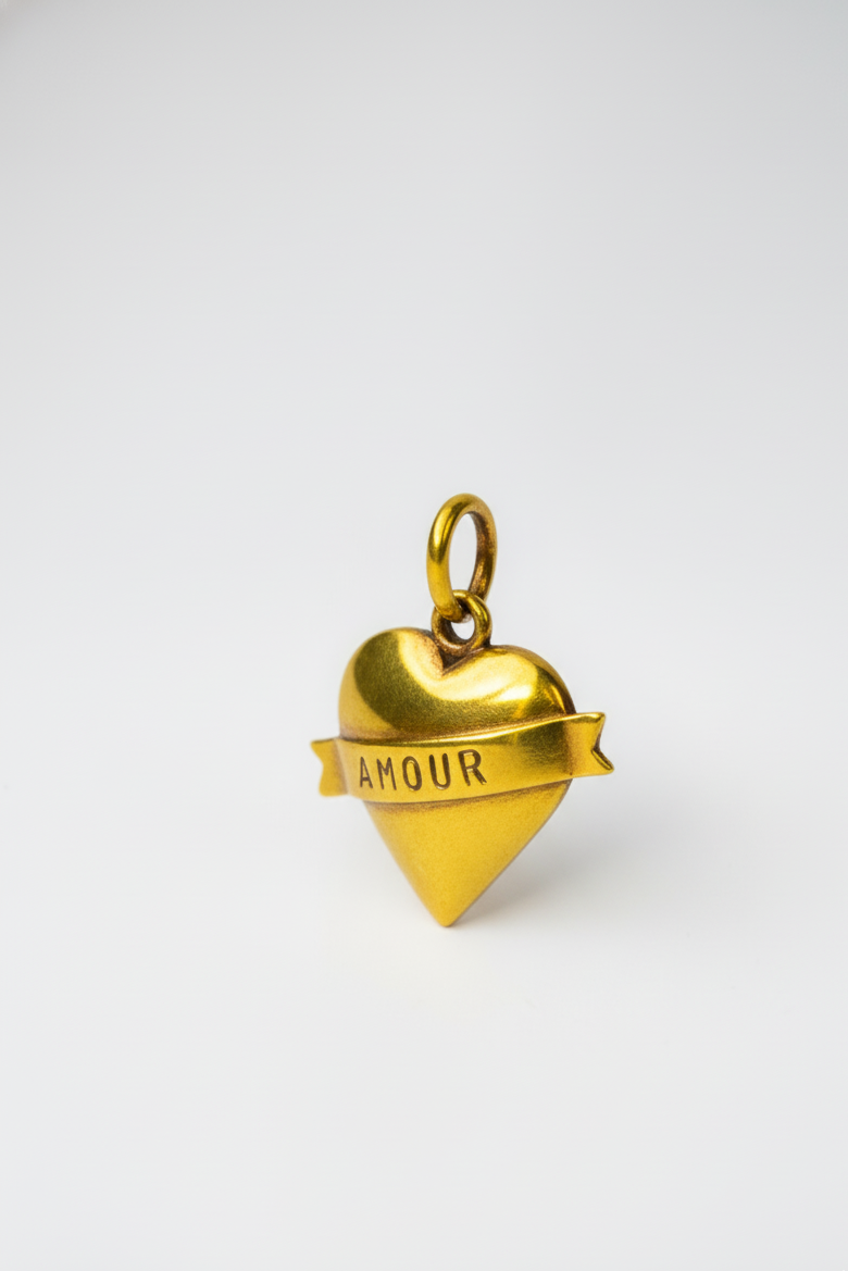 Colgante Corazón Amour Bronce