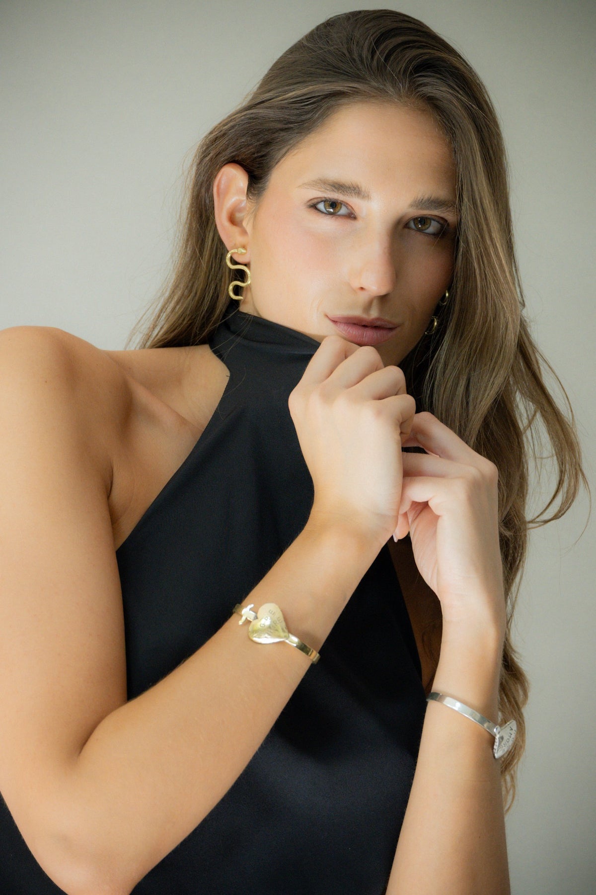 Aros Culebra Textura S Bronce