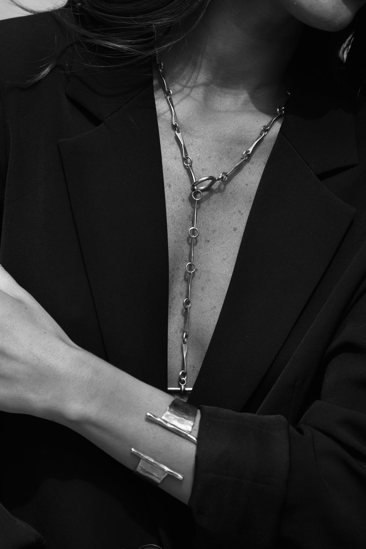 Collar Rendero Plata Broche Palanca