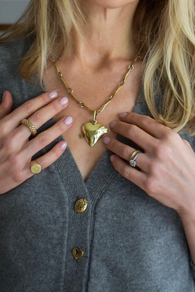 Colgante Corazón Amour Bronce