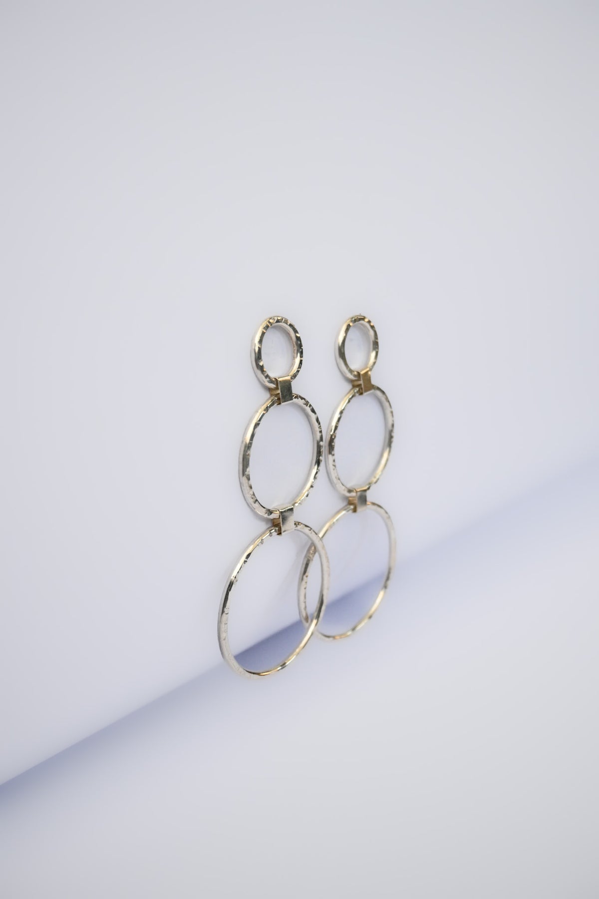 Aros Círculo Triple Plata L
