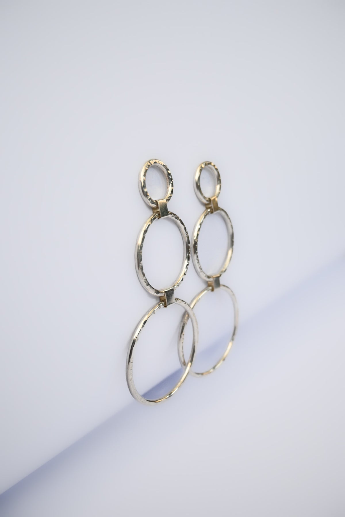 Aros Círculo Triple Plata L