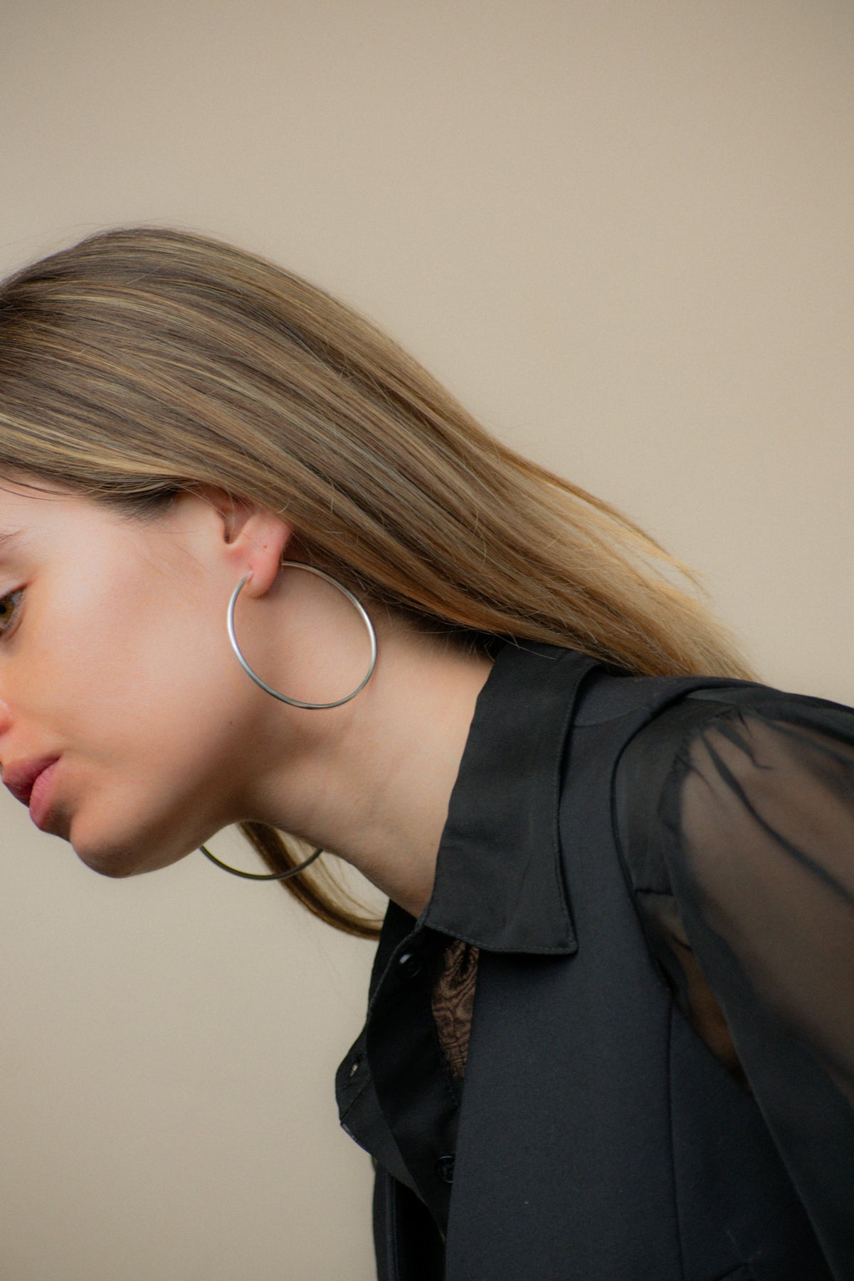 Aros Argollas XL Plata