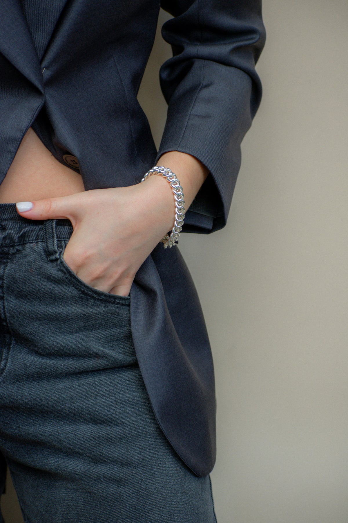 Pulsera Grumet M Plata