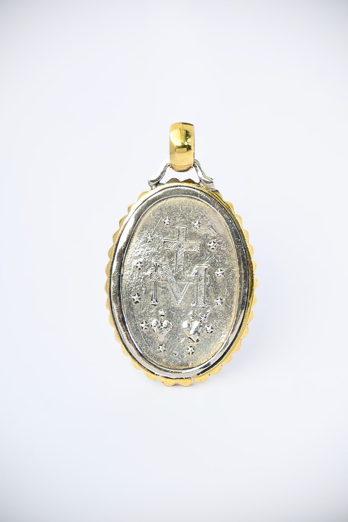 Medalla Virgen de los Rayos G Borde Sinfín Bronce