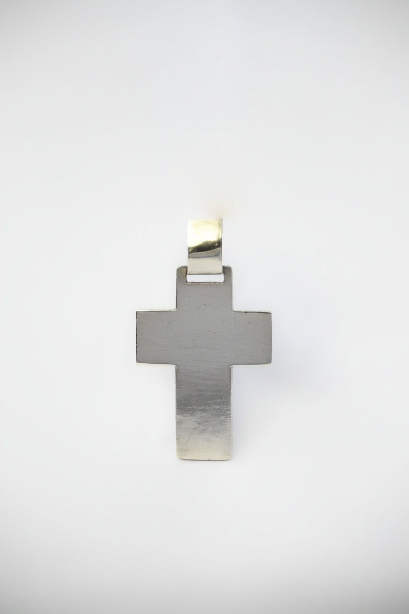 Colgante Cruz Lisa L Plata