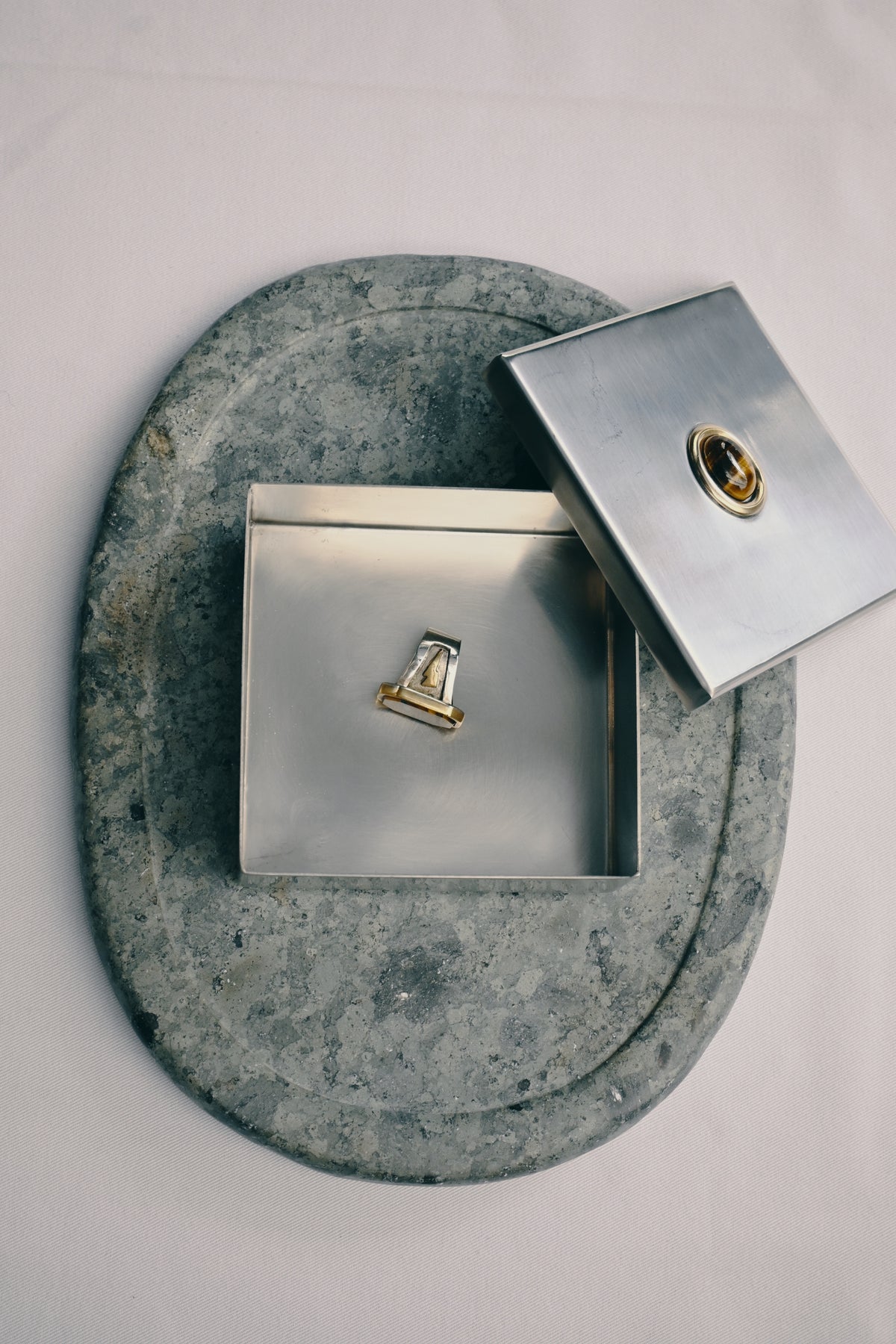 Anillo Ojo de Tigre Rayo