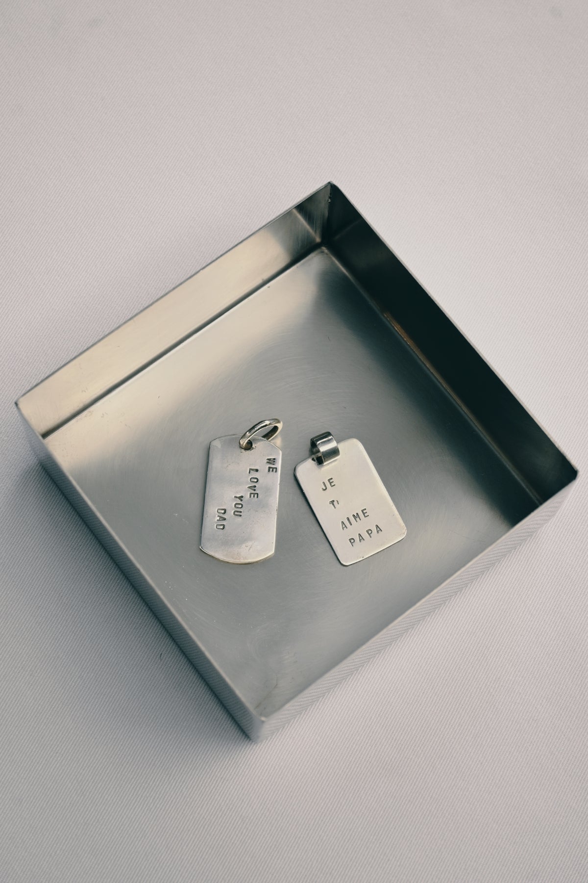 Placa Je T´aime PAPÁ Plata
