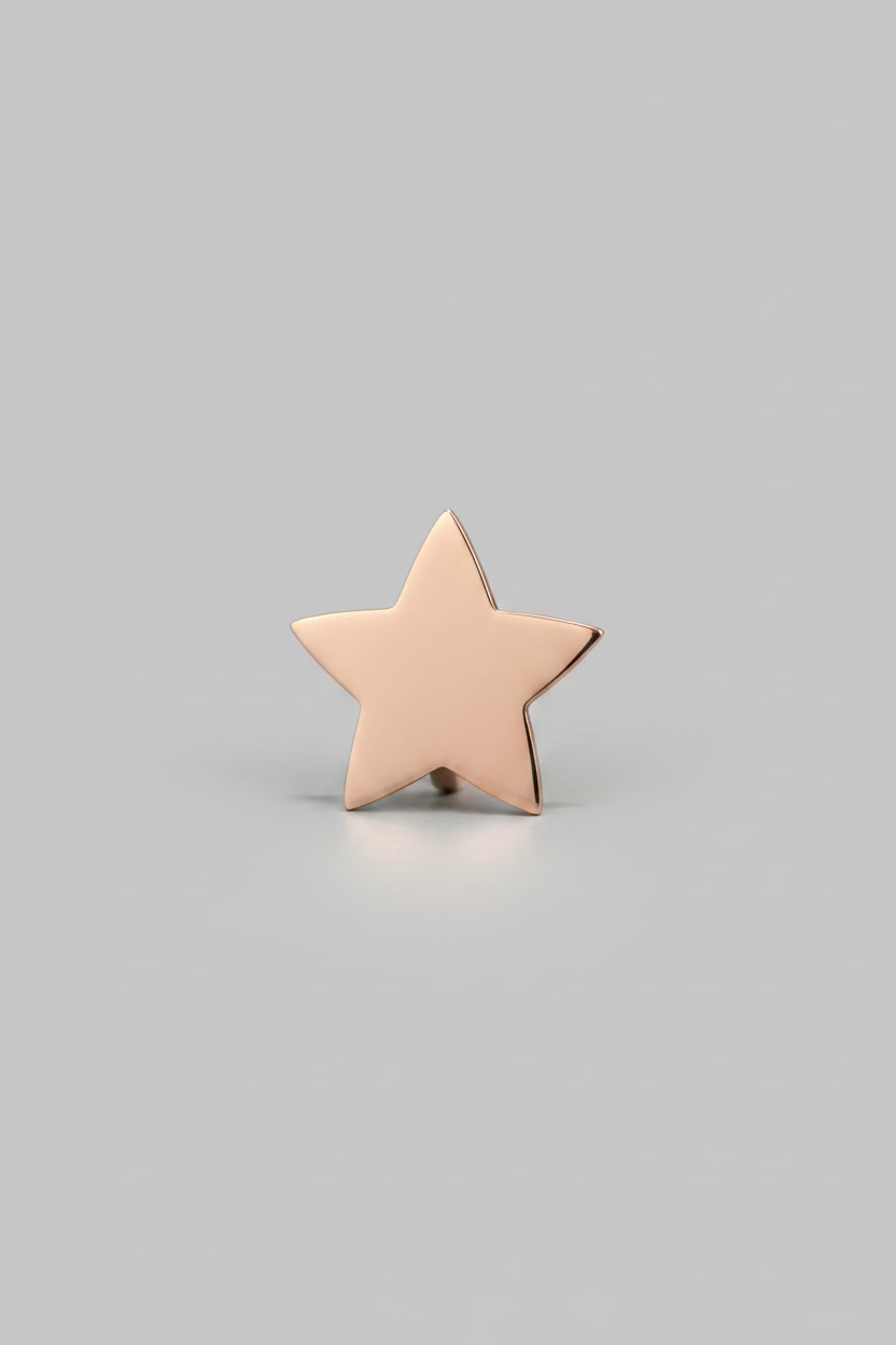 Colgante Estrella Lisa Bronce