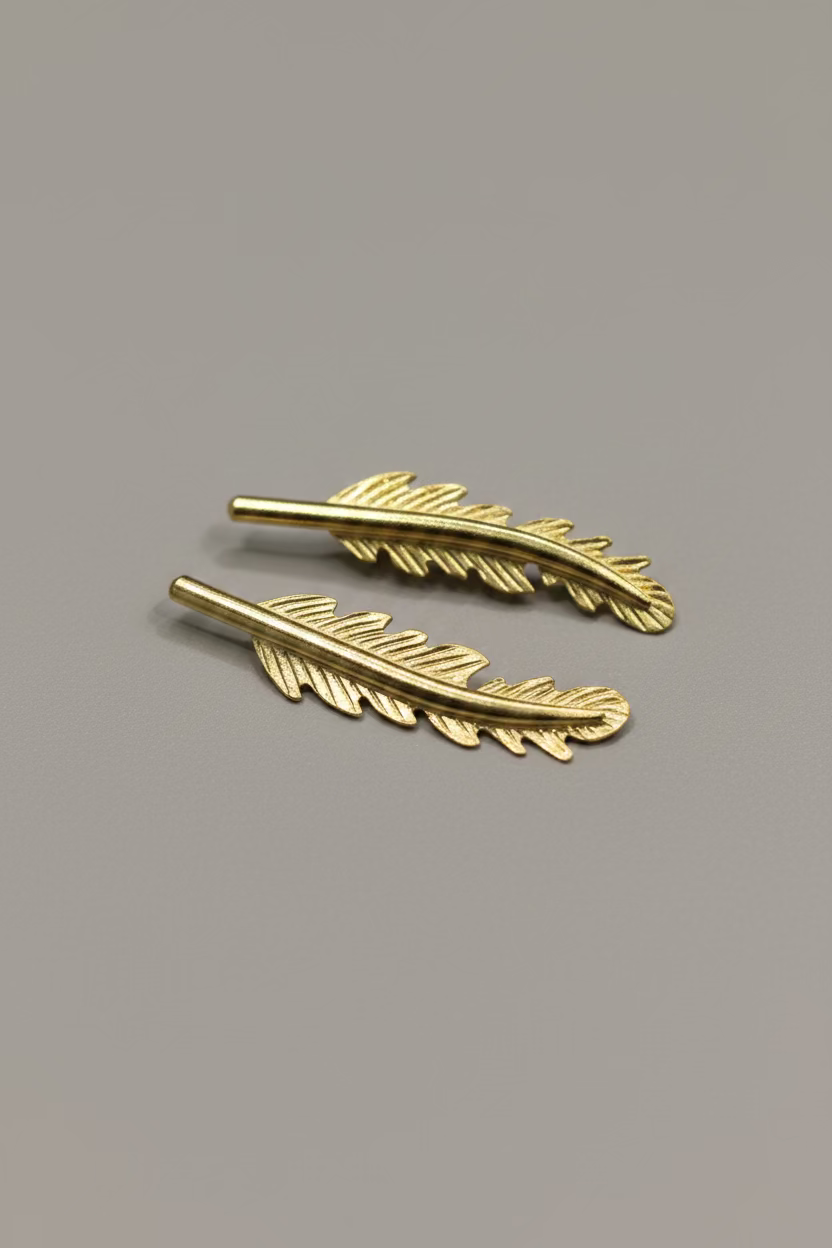 Aros Pluma S Bronce