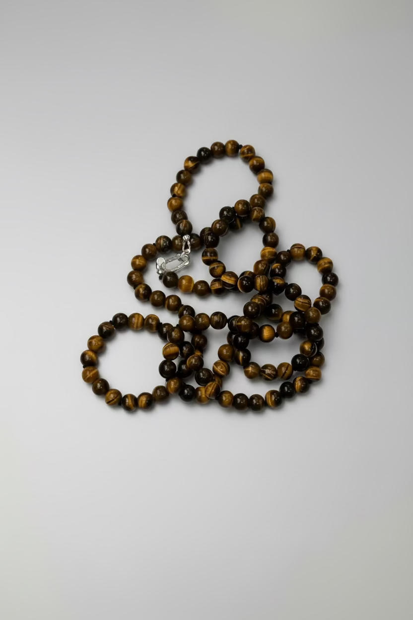 Collar Ojo De Tigre 6mm