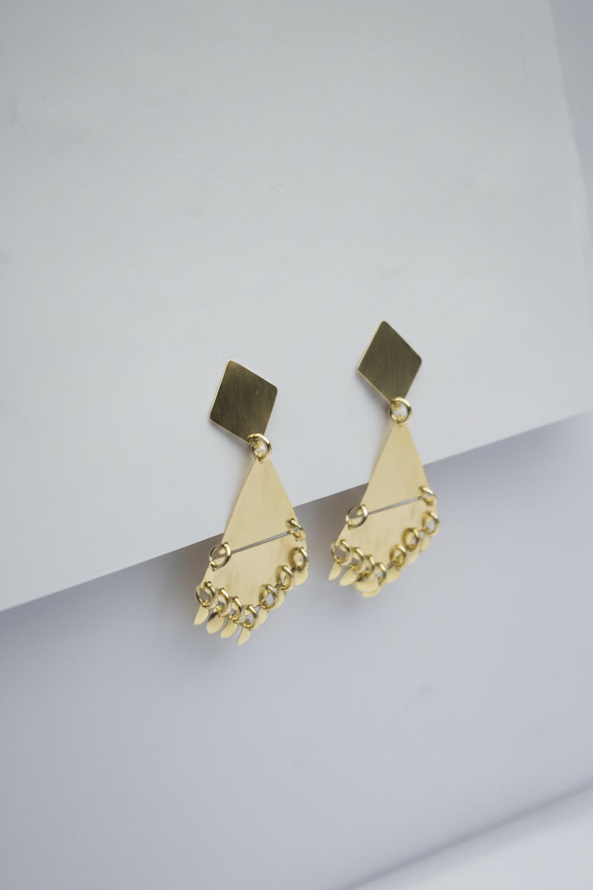 Aros Geométricos Bronce