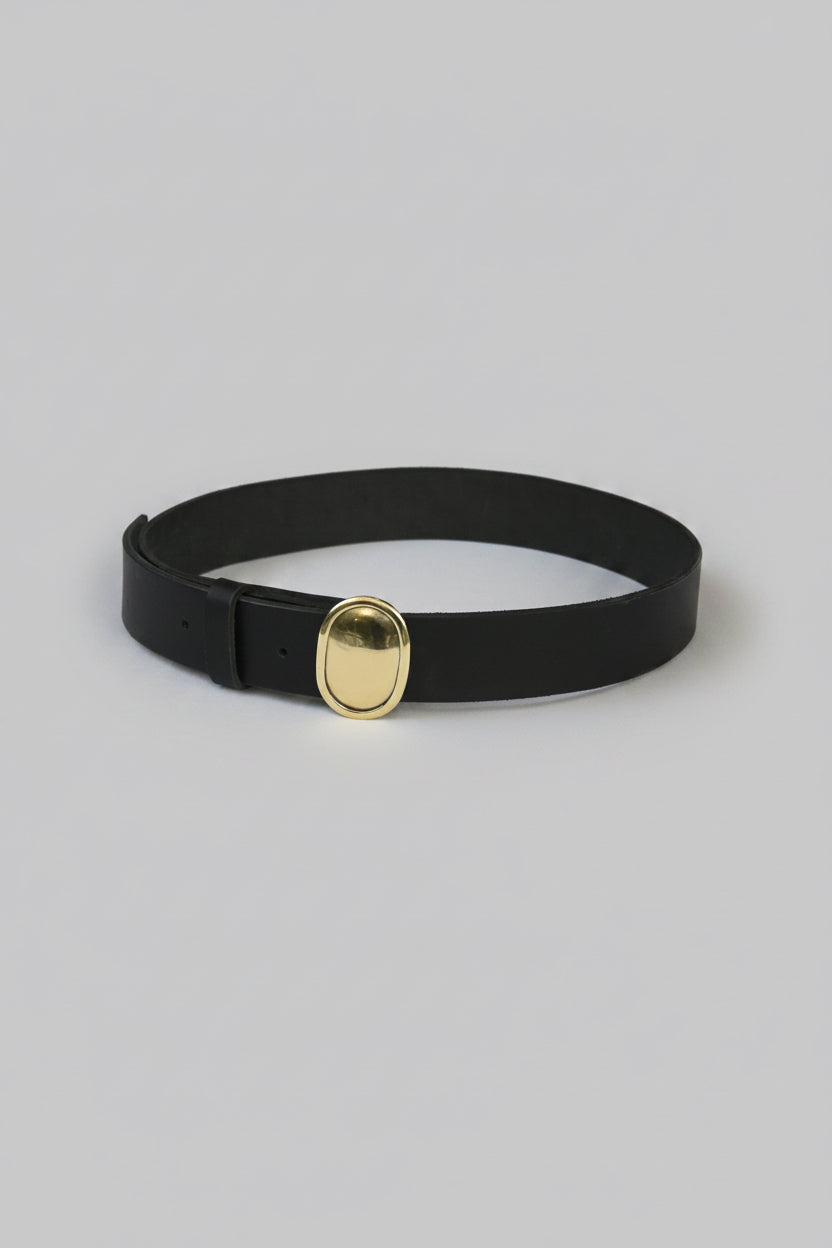 Cinturón Hebilla Oval L Bronce