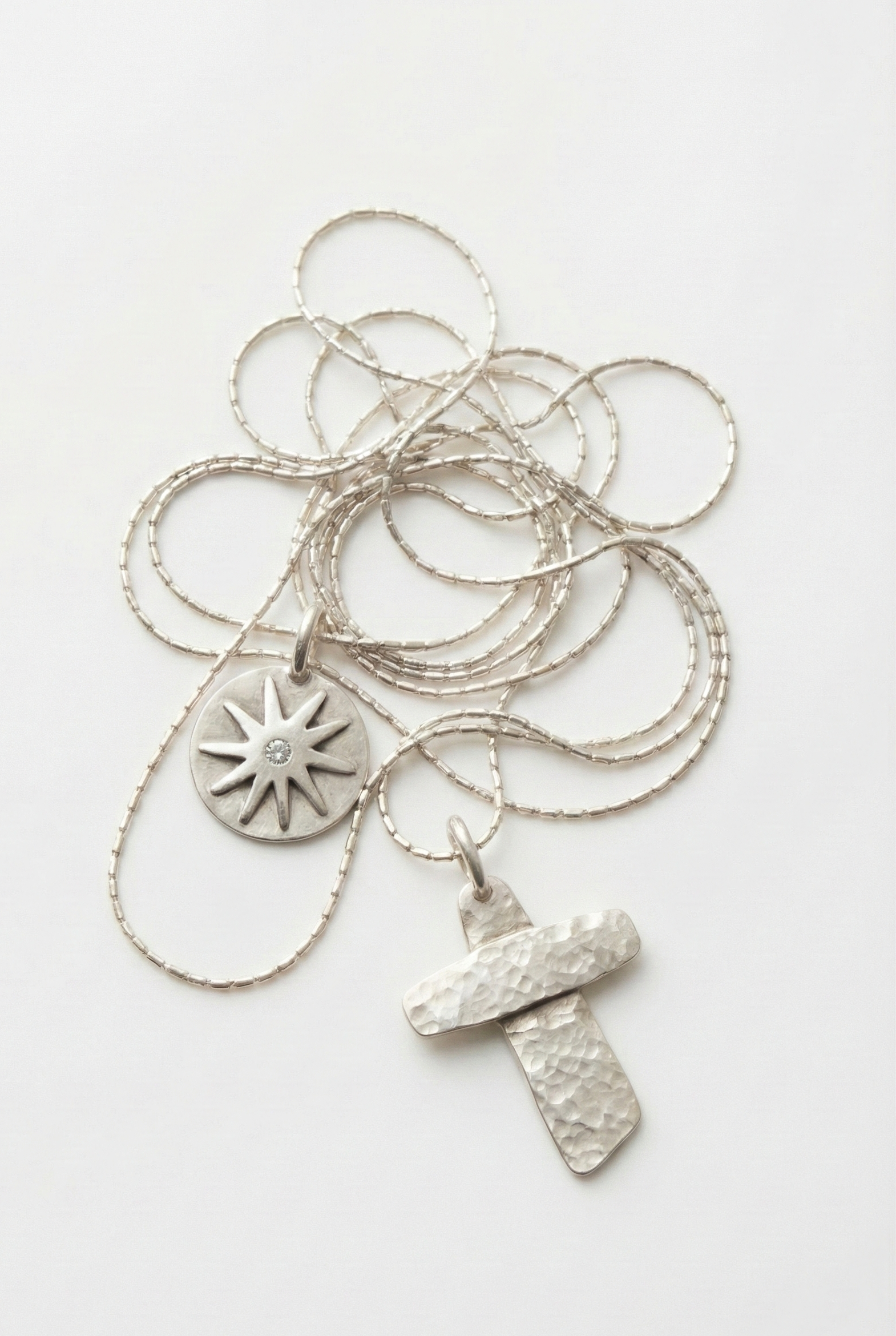 Cadena Mostacillas Silver