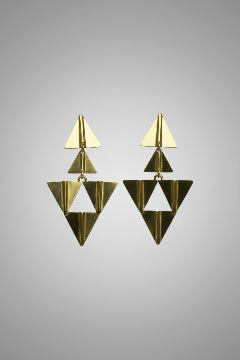 Aros Triángulos S Bronce
