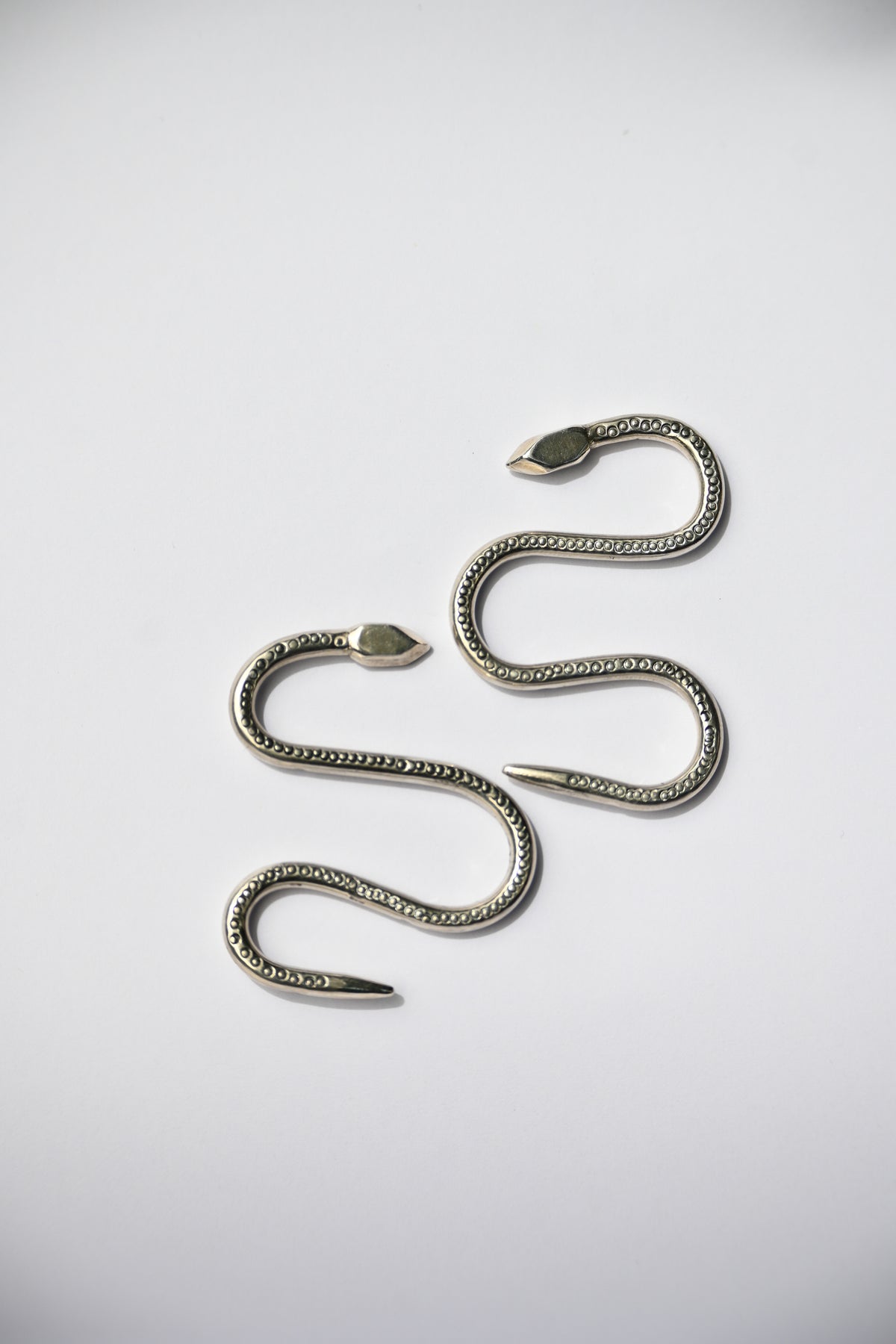 Aros Culebra Textura L Plata