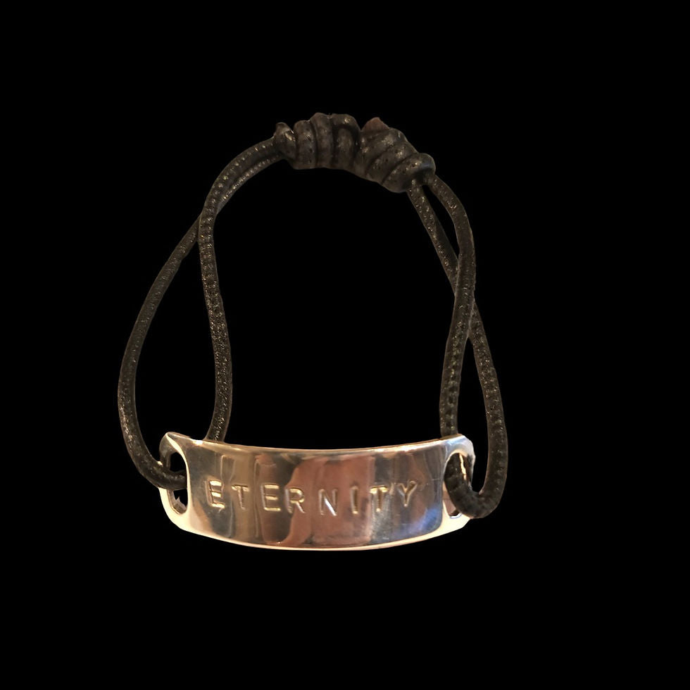 Pulsera Cuero Eternity Silver