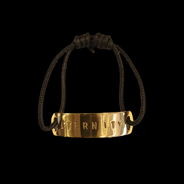 Pulsera Cuero Amour Bronce