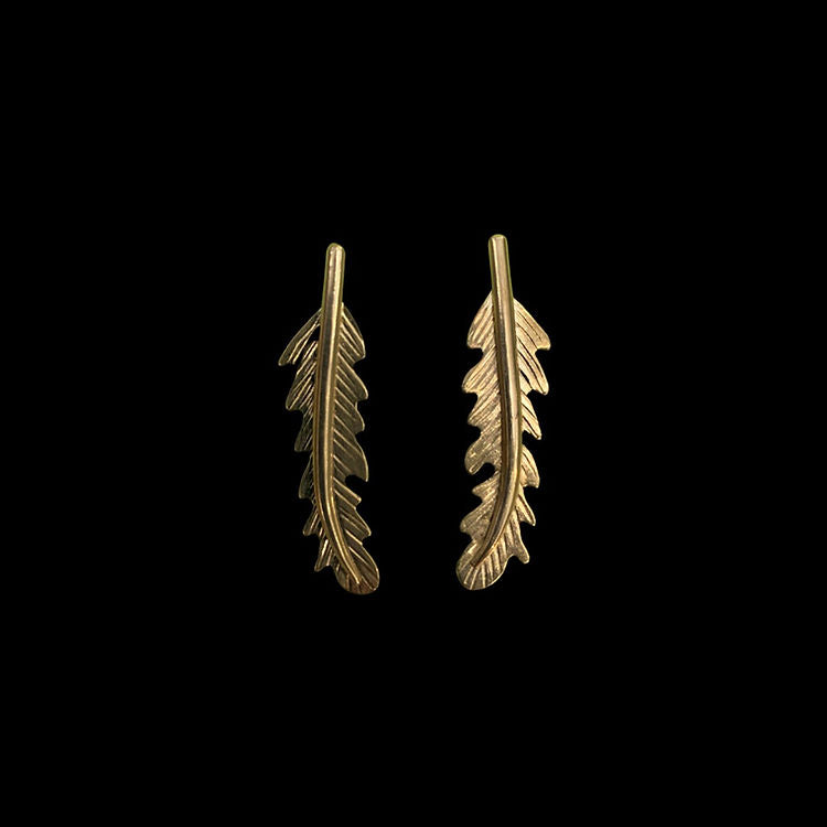 Aros Pluma S Bronce