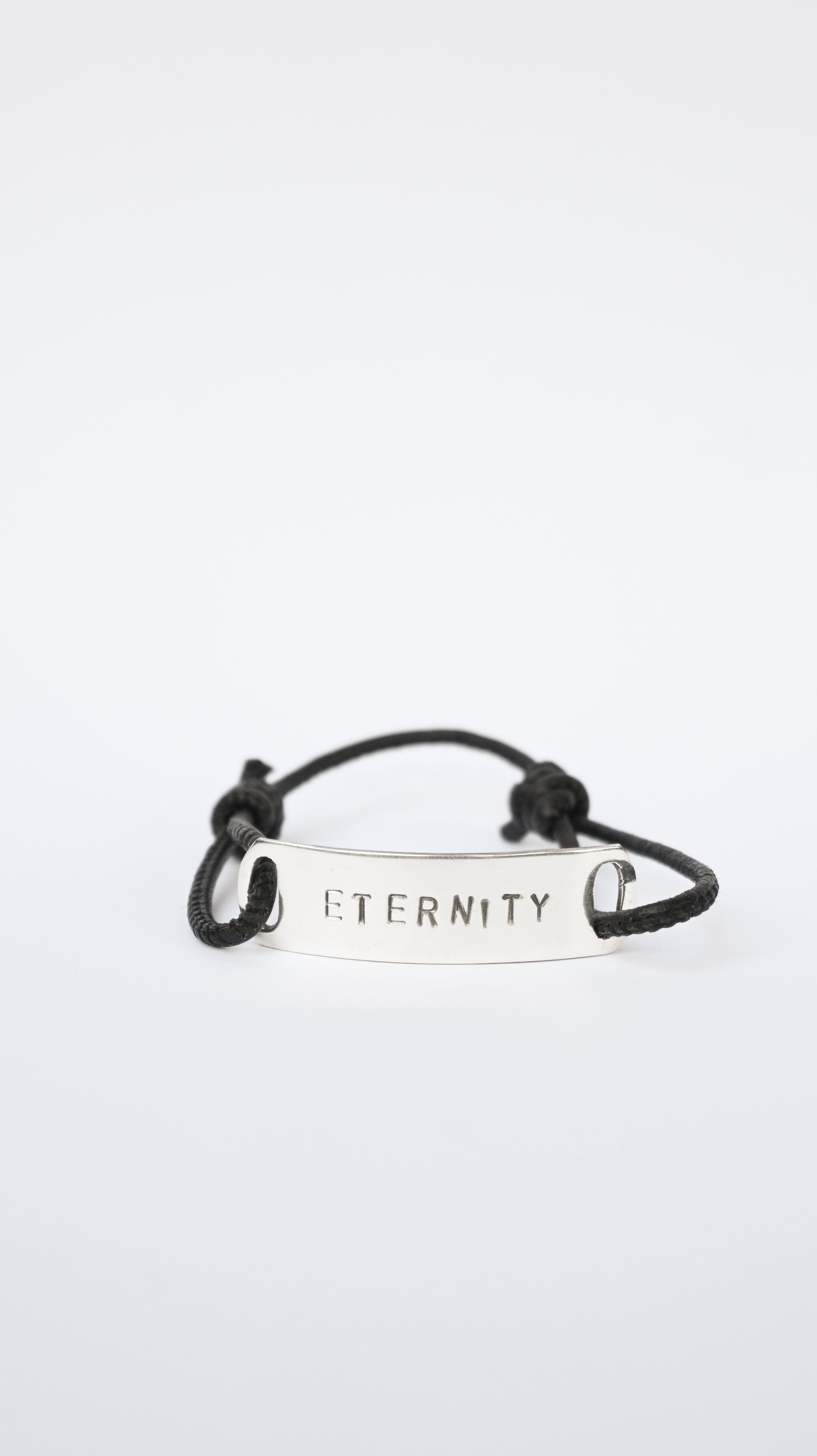 Pulsera Cuero Eternity Silver