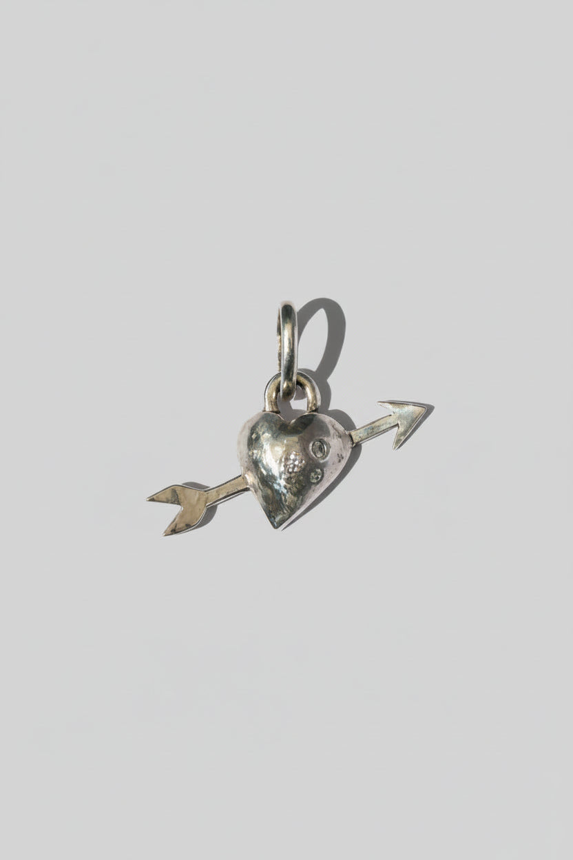 Colgante Corazón Flecha Plata