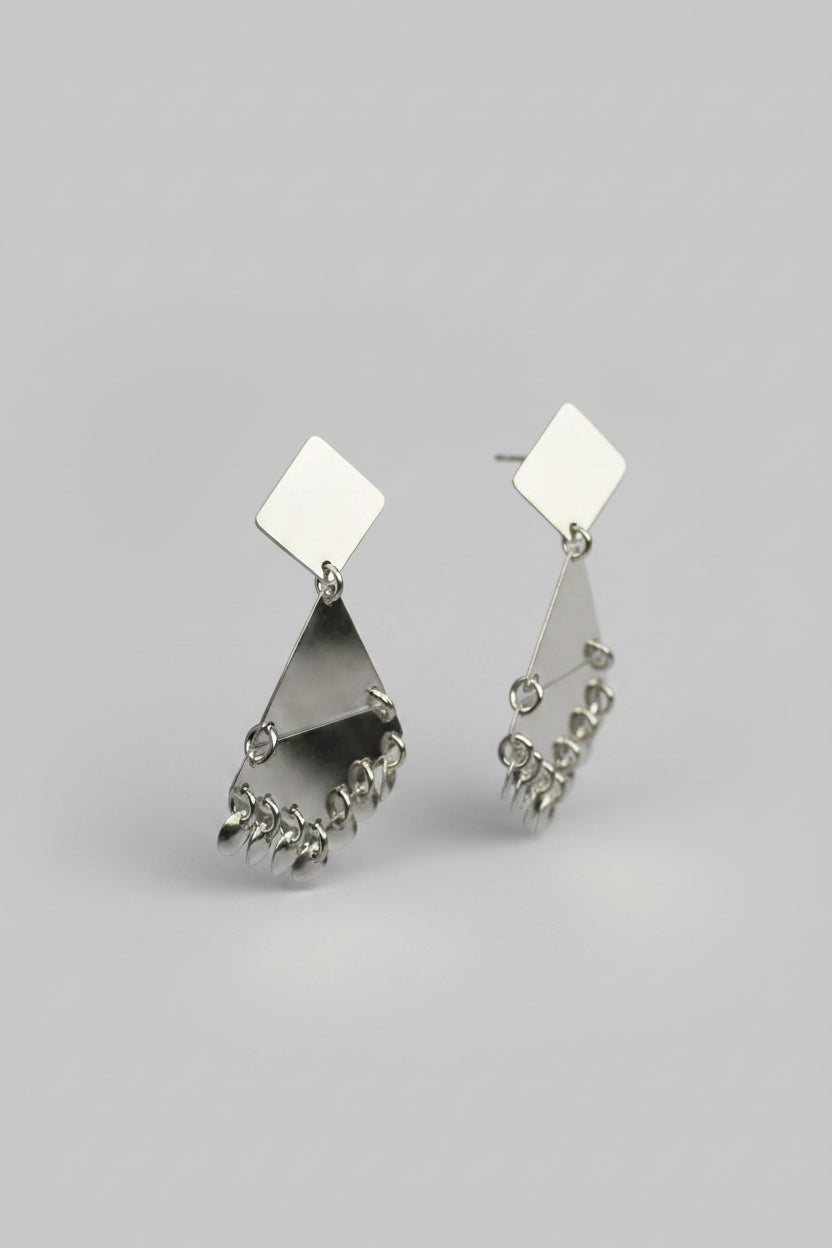 Aros Geométricos Plata