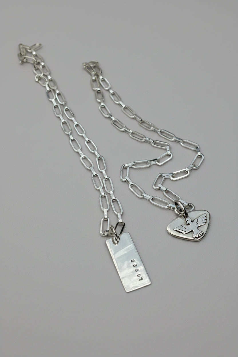 Cadena Clip Plana Plata