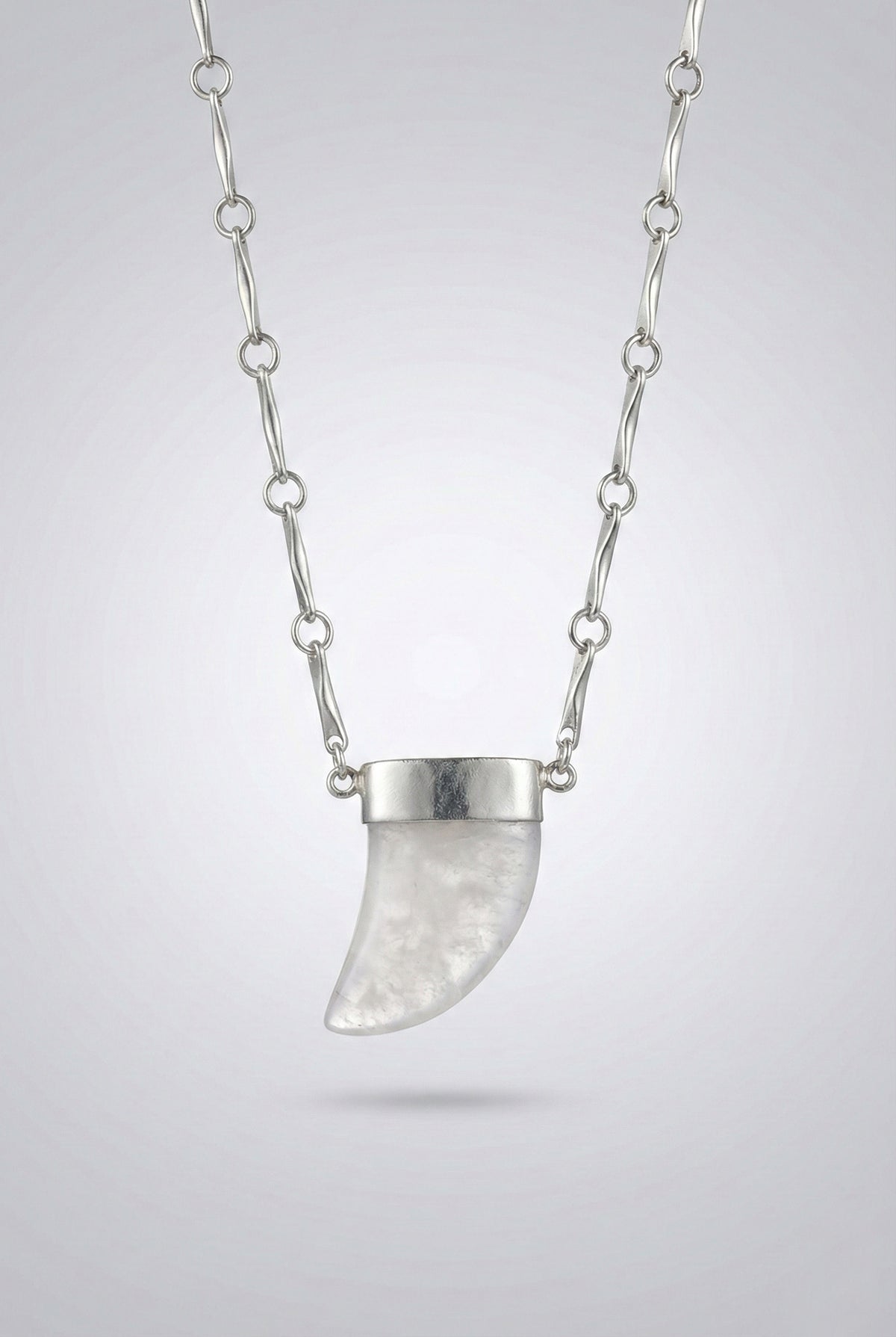 Collar Punta Cuarzo Plata